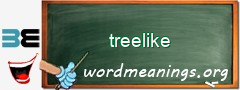 WordMeaning blackboard for treelike